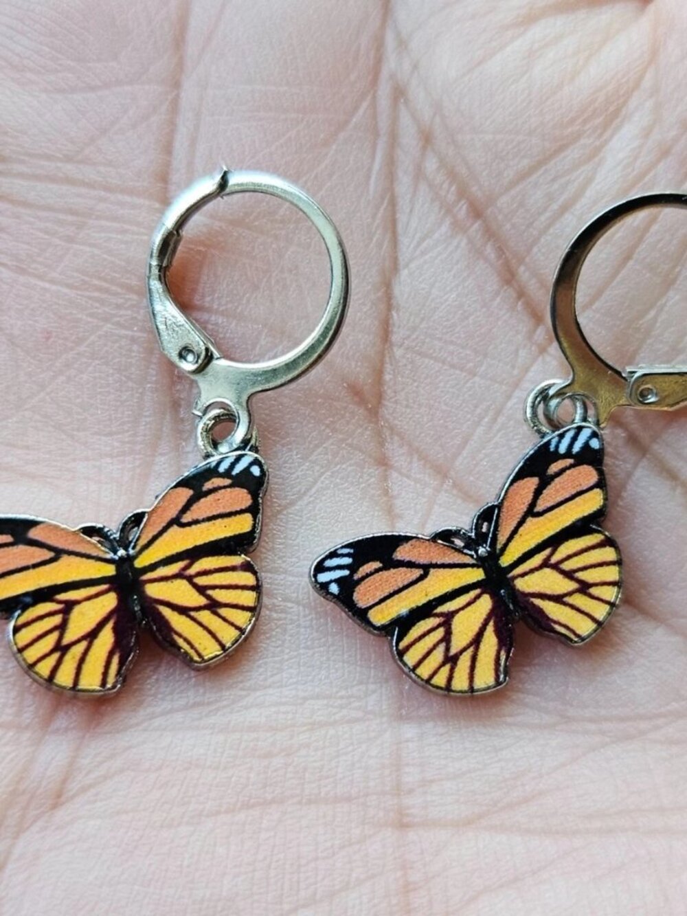 Butterfly Earrings Yellow/Black Tone Fashion Jewerly Beautiful Earrings New